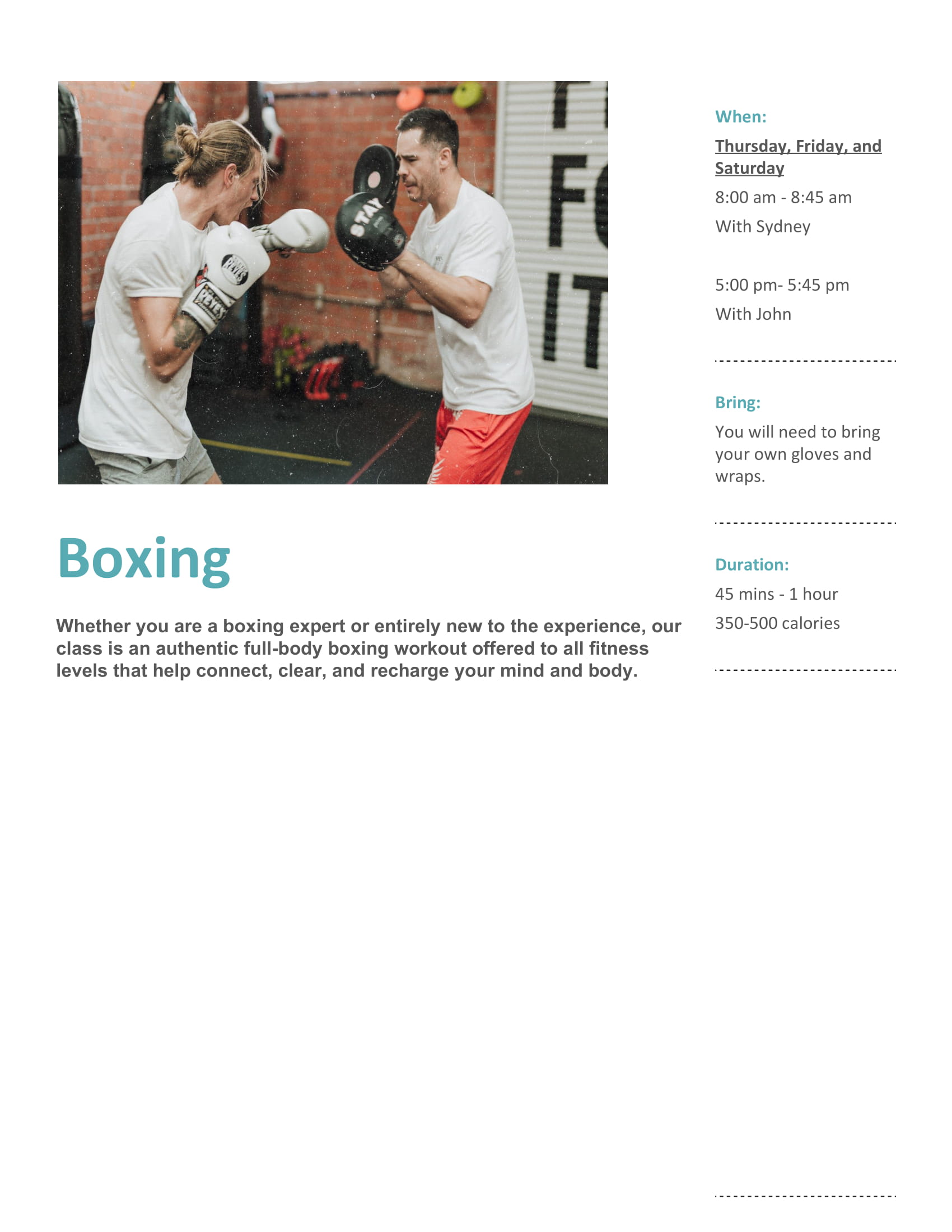 Boxing